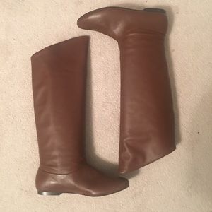 Ann Taylor Flat Leather Boots